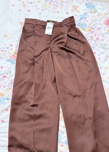 Mango Saten Kumaş Pantolon - Görsel 9