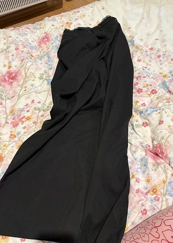 Pile Detaylı Cepli Geniş Paça Kumaş Pantolon - Görsel 9