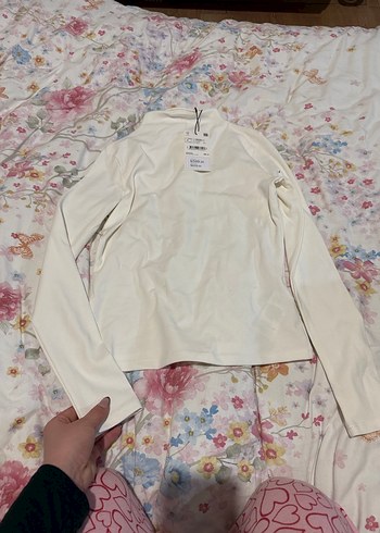 Beyaz Uzun Kollu Slim Fit Dik Yaka Body - Görsel 8