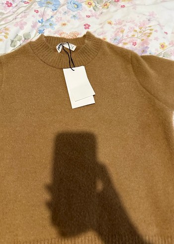 Kısa Kollu Bej Triko Kazak - Görsel 11