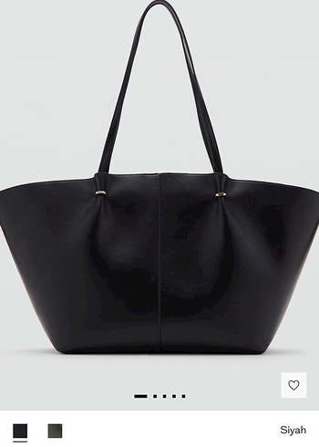 Mango metal detaylı shopper çanta - Görsel 2