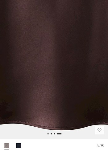 Mango kahverengi saten etek - Görsel 3