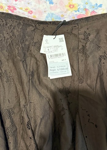 Koton Melis Ağazat Asimetrik Kesim Midi Etek - Görsel 10