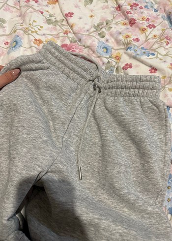 Gri Normal Boy Rahat Kesim Kadın Eşofman Altı - Görsel 10