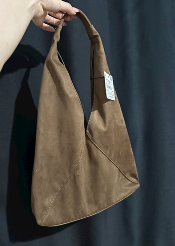 Koton Askılı Büyük Boy Süet Omuz Çantası - Görsel 6