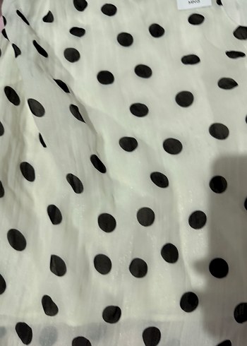 Puantiye Desenli Şal Yakalı Bluz - Görsel 9