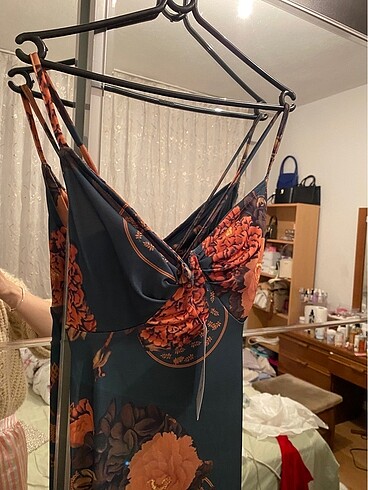 Zara uzun vintage elbise