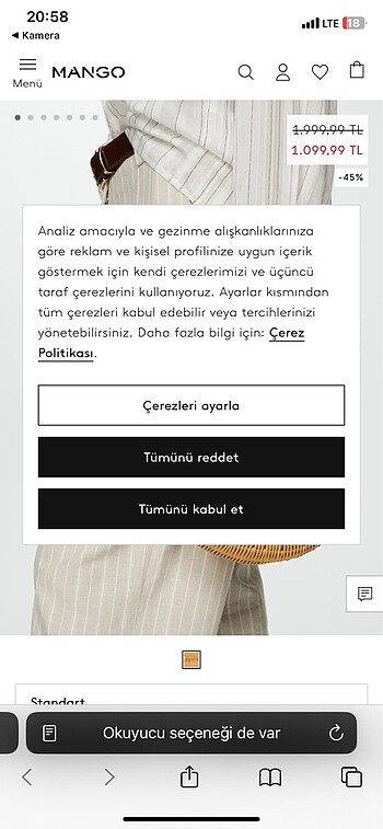 Beden Rattan çift saplı çanta