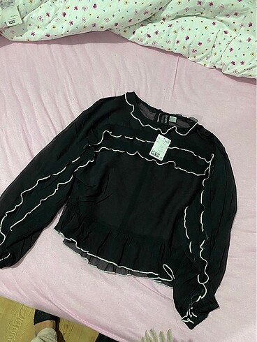 h&m transparan bluz