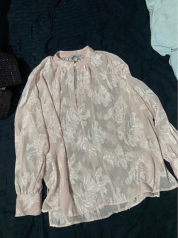 h&m dokuma bluz