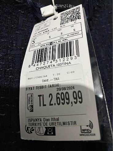 s Beden lacivert Renk mango tüvit ceket blazer