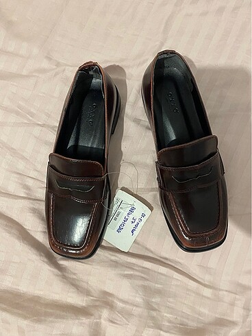 Bordo Vegan Deri Loafer Ayakkabı