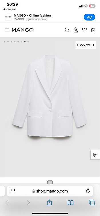 mango blazer ceket