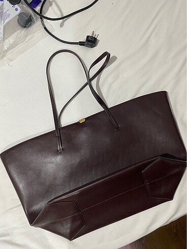 mango metal detaylı shopper çanta