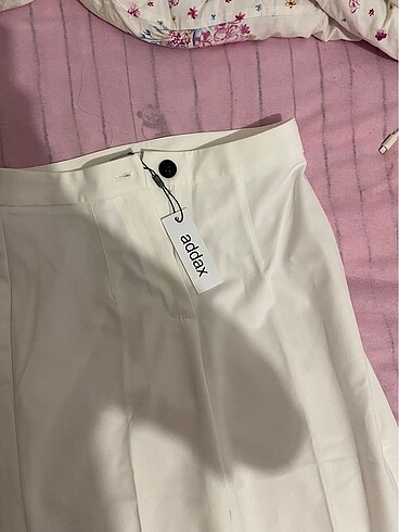Zara beyaz kumaş pantolon