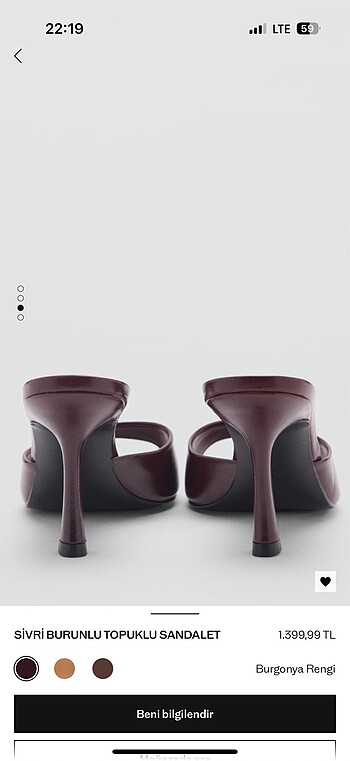 37 Beden mango bordo terlik