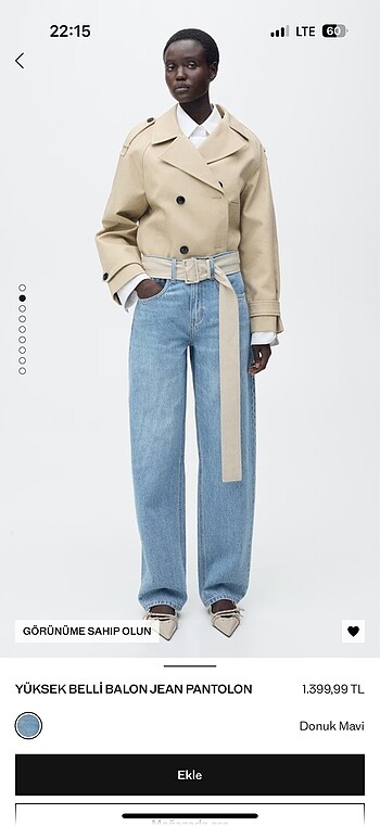 34 Beden mango jean pantolon