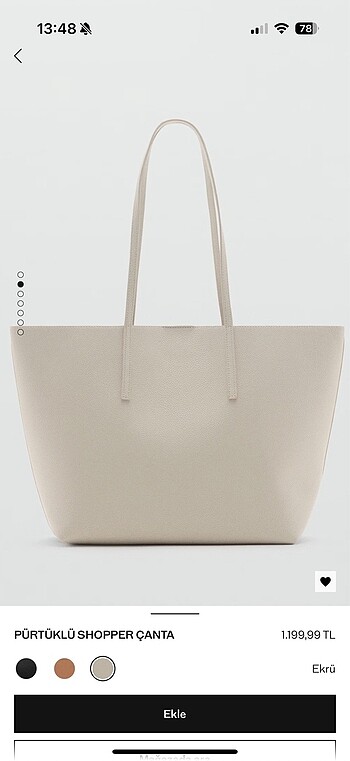 mango shopper çanta