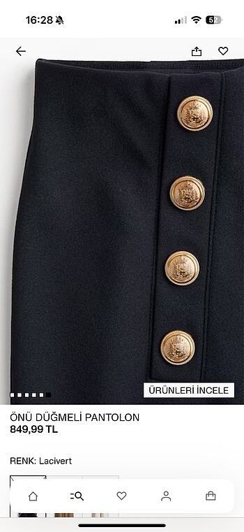 H&M kumaş pantolon