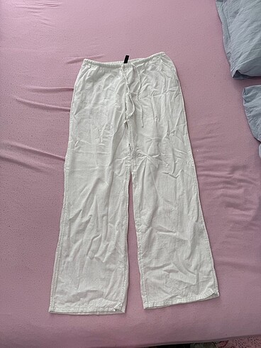 h&m keten kumaş pantolon