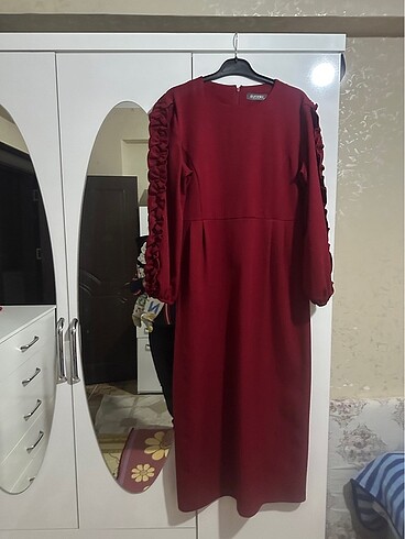 xl Beden Bayan uzun elbise 44 beden