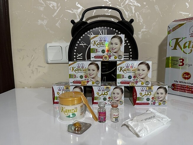 Keza krem sabun serum 3 li set halinde tane fiyatidir