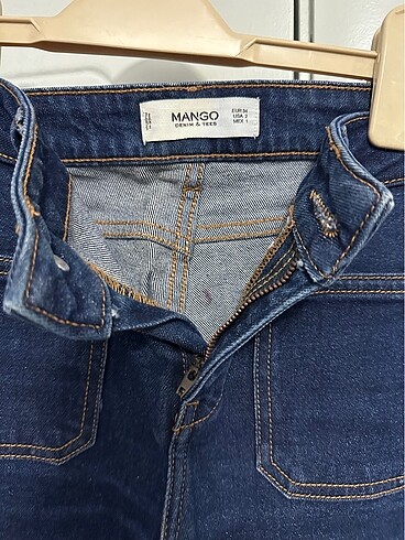 xs Beden lacivert Renk Bayan mango marka kot pantolon