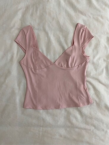 ??Lolita coquette pudra pembe top bluz