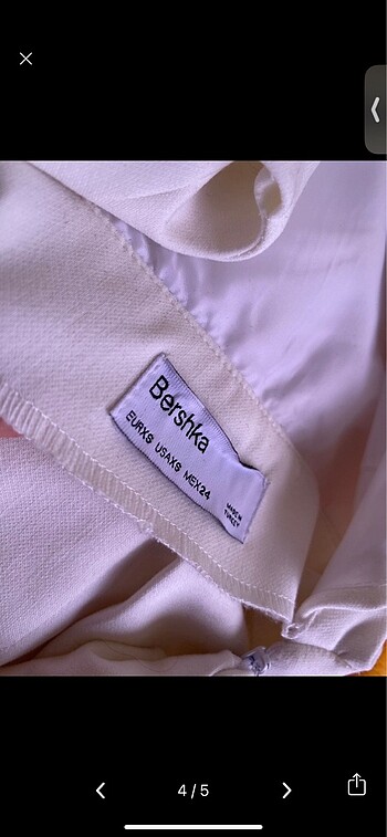 Bershka BERSHKA BEYAZ VİRAL ELBİSE