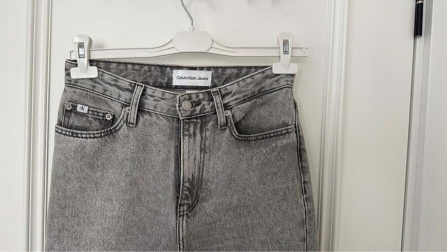 Calvin Klein Calvin Klein boru paça gri jean