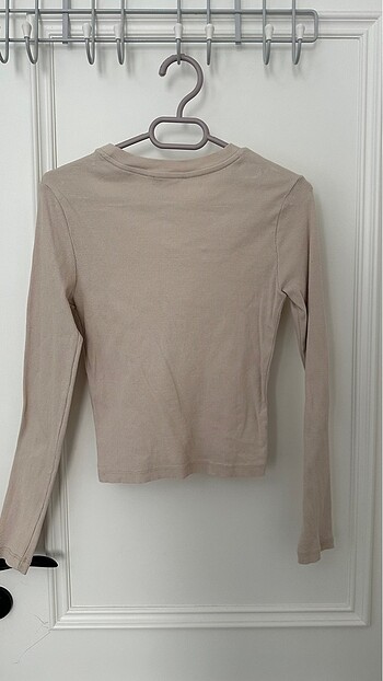 Zara Krem pencere detay bluz