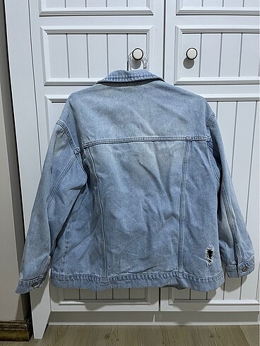 l Beden mavi Renk Oversize kot ceket