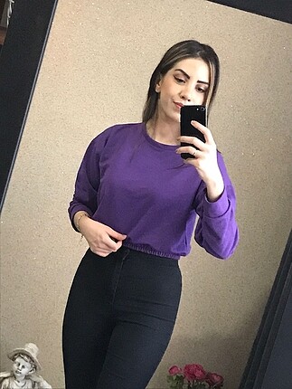 Uzun kol sweatshirt