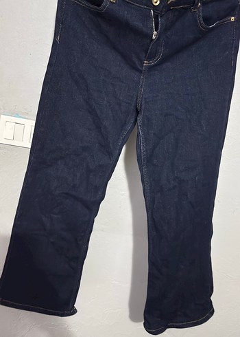 Zara Koyu Lacivert Denim Jean