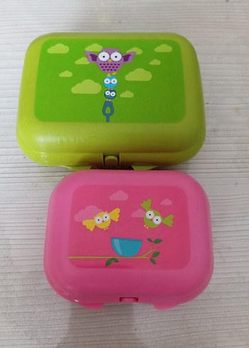 Renkli Yeşil Plastik Saklama Kutusu Tupperware