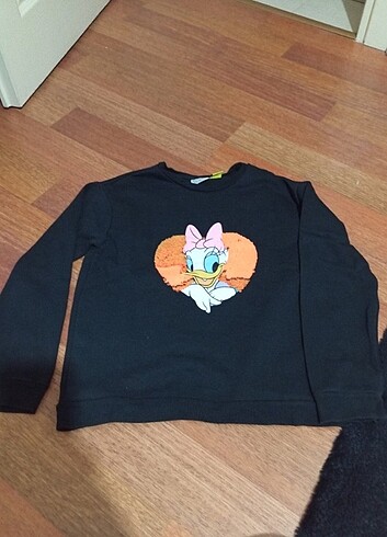 11-12 Yaş Beden siyah Renk LCW kız çocuk sweatshirt 