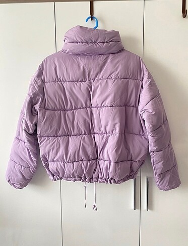 36 Beden Pull & Bear lila şişme mont