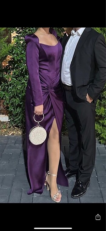 Diğer Mor renk abiye