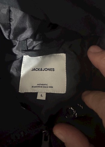 JACK JONES Erkek Siyah Kapüşonlu Street Style Mont - Görsel 2