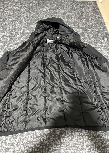 JACK JONES Erkek Siyah Kapüşonlu Street Style Mont - Görsel 3