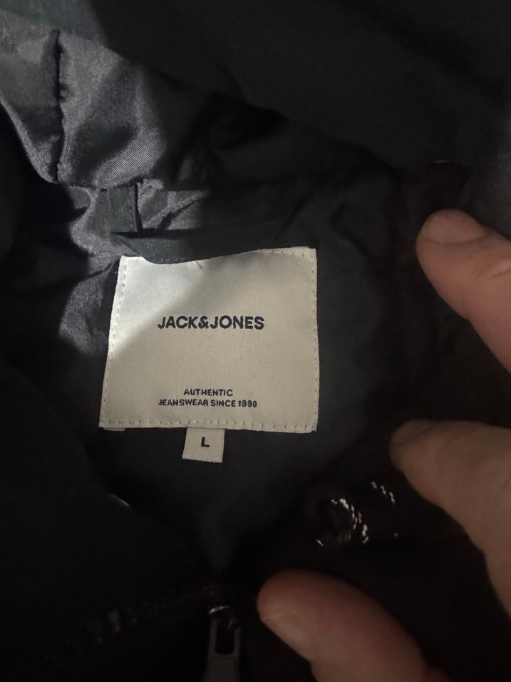 JACK JONES Erkek Siyah Kapüşonlu Street Style Mont - Görsel 2