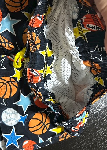 Renkli Baskılı Erkek Çocuk deniz mayosu Şort - Görsel 2