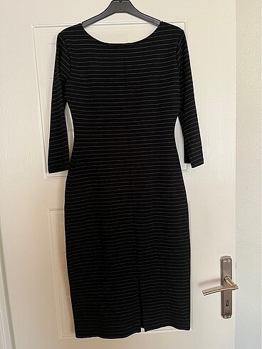 Adil ışık çizgili mevsimlik elbise - Görsel 5