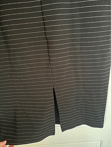 Adil ışık çizgili mevsimlik elbise - Görsel 4