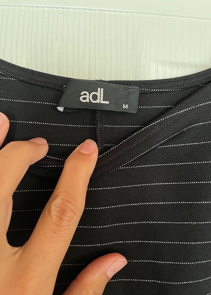 Adil ışık çizgili mevsimlik elbise - Görsel 2