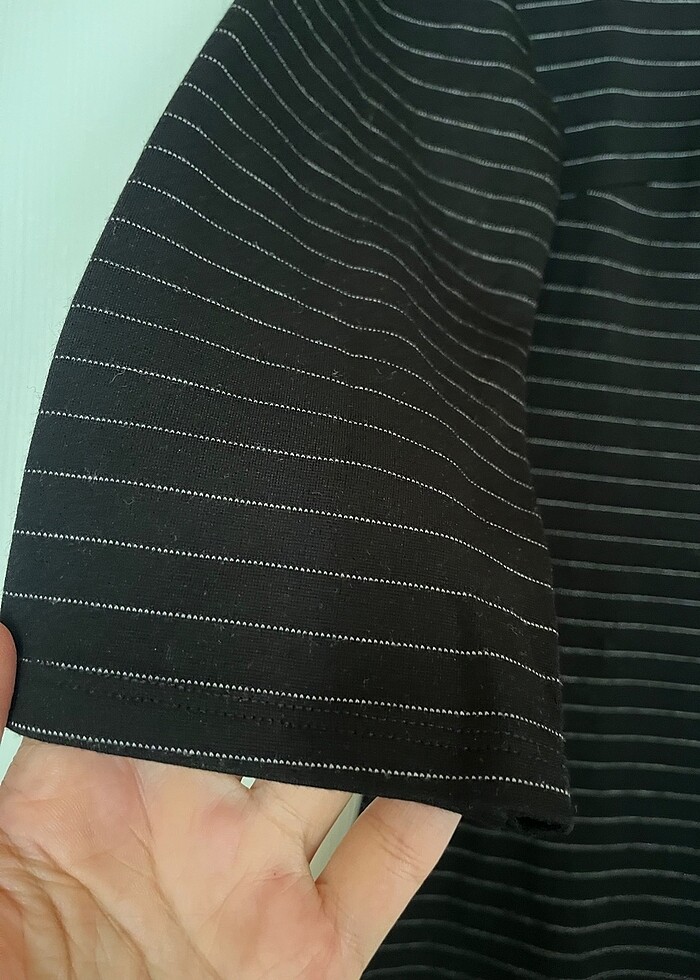 Adil ışık çizgili mevsimlik elbise - Görsel 3