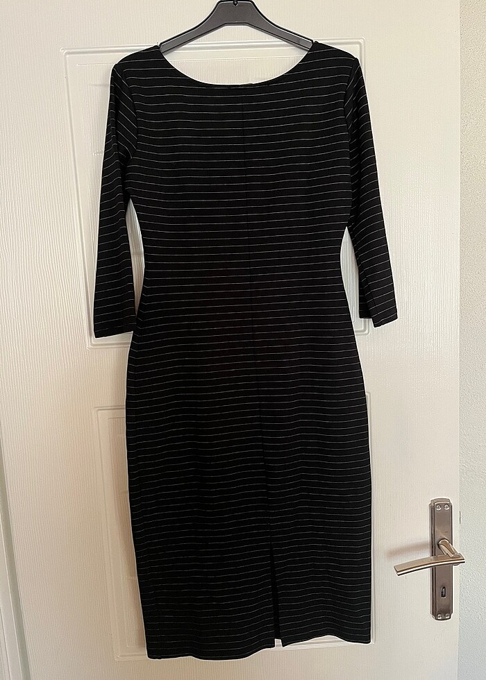 Adil ışık çizgili mevsimlik elbise - Görsel 5