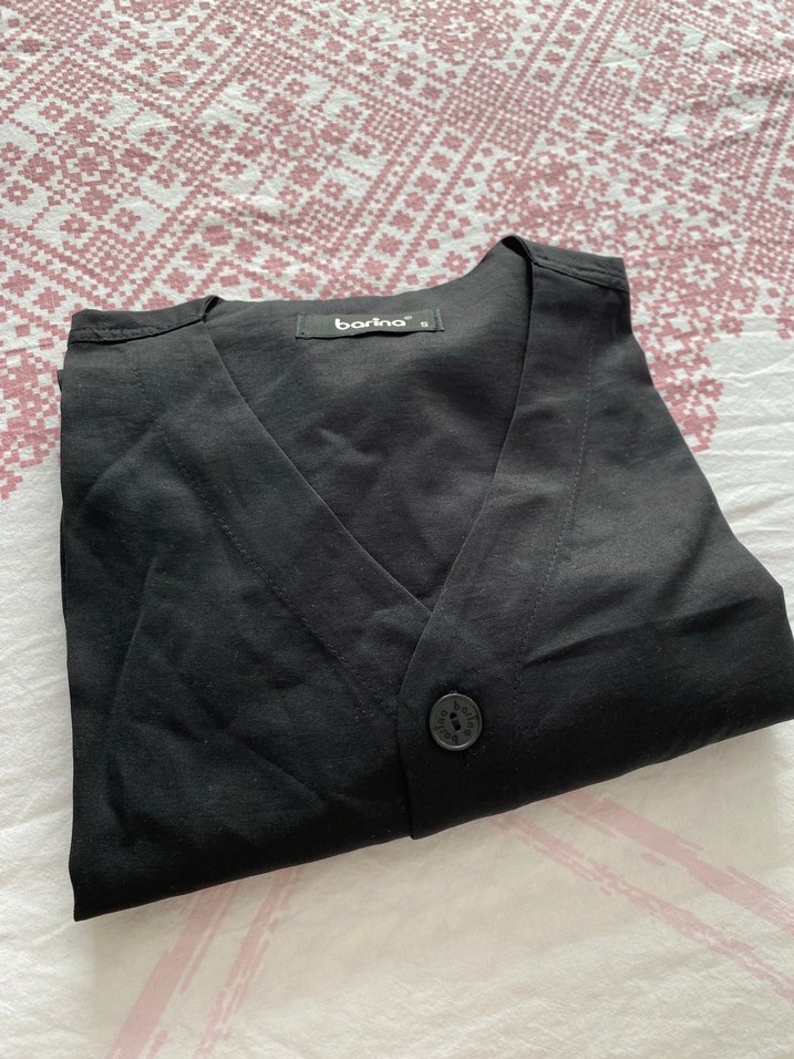 Gri Erkek Düğmeli Uzun Kollu Pijama Takımı - Görsel 3