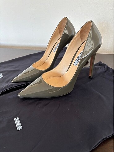 Prada Prada Rugan Antrasit Stiletto