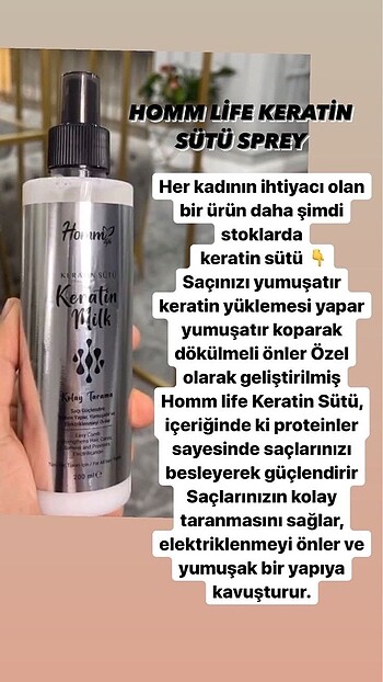 Diğer Keratin sütü